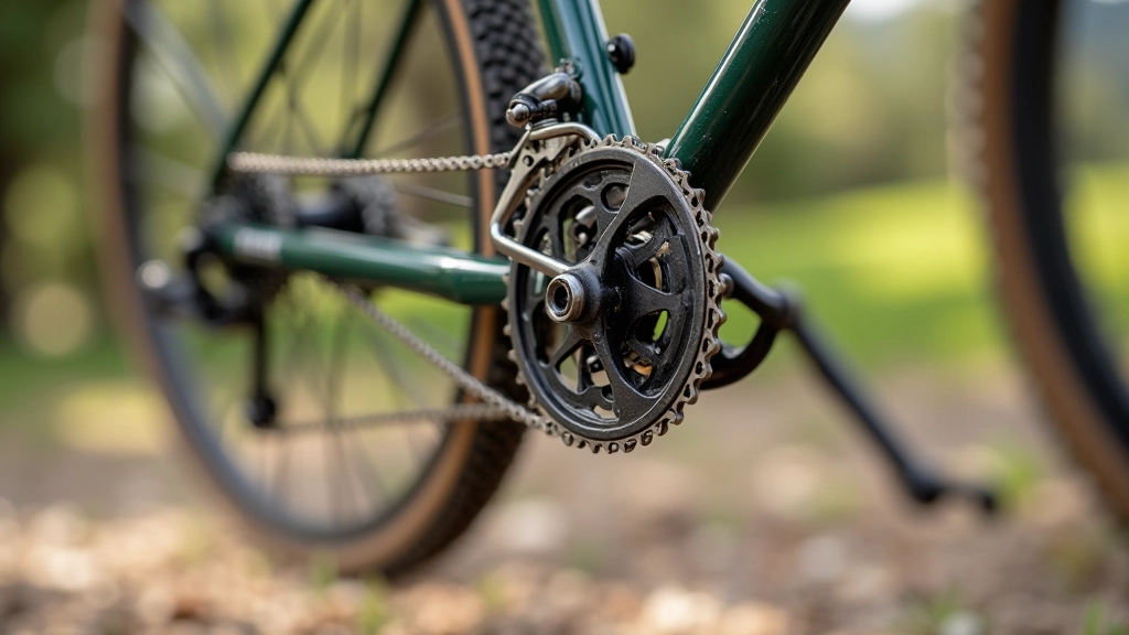 Detalle de un cambio de bicicleta de paseo mostrando los engranajes traseros suavemente escalonados para cambios cómodos